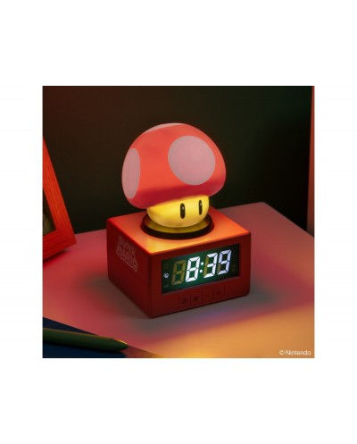 Despertador super mario lampara super mushroom
