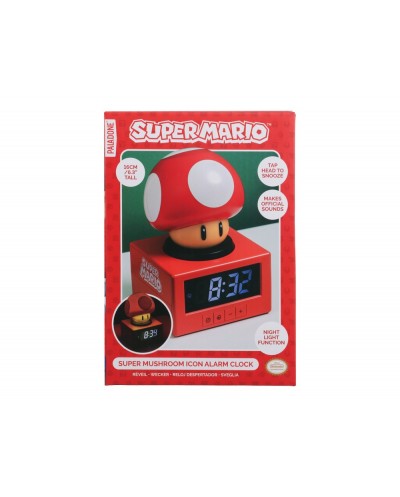 Despertador super mario lampara super mushroom