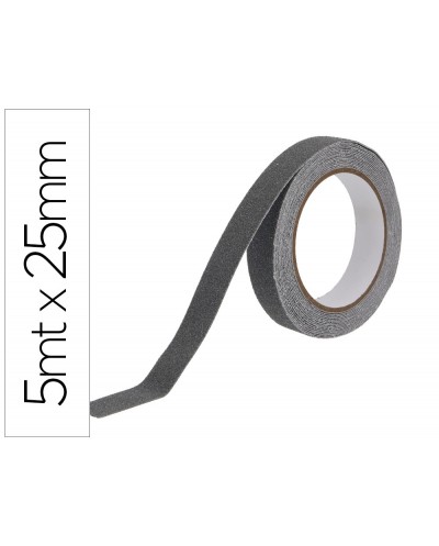 Cinta antideslizante q connect gris 5 m x 25 mm