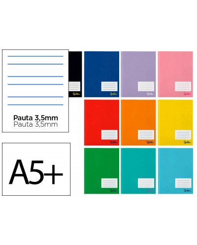 Libreta liderpapel smart a5 plus 16 hojas 75g m2 pauta 4 35mm con margen