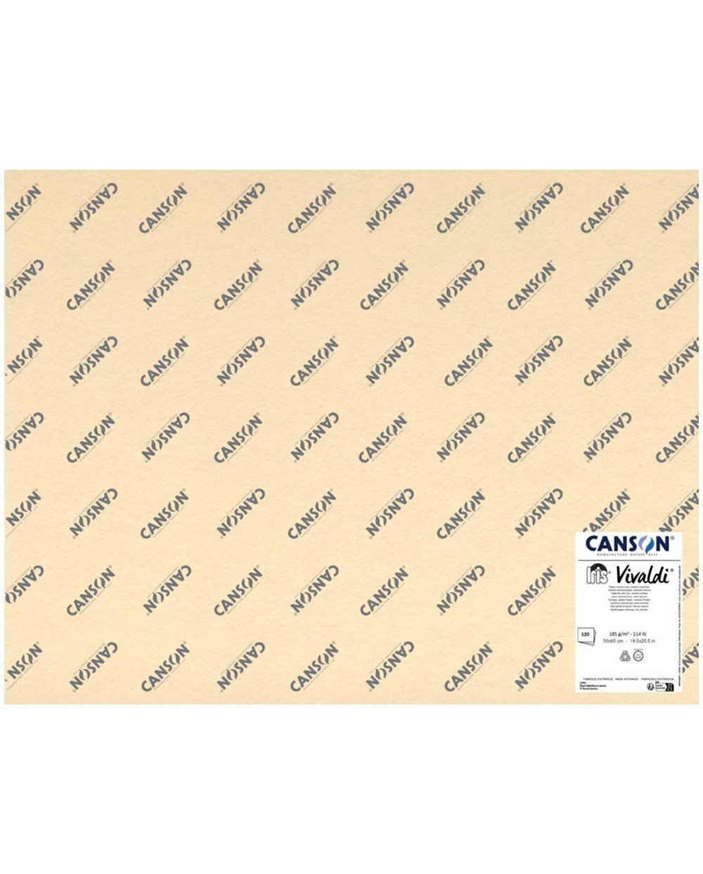 Cartulina guarro iris 50x65 cm 185 gr pack de 120 unidades colores pastel surtidos