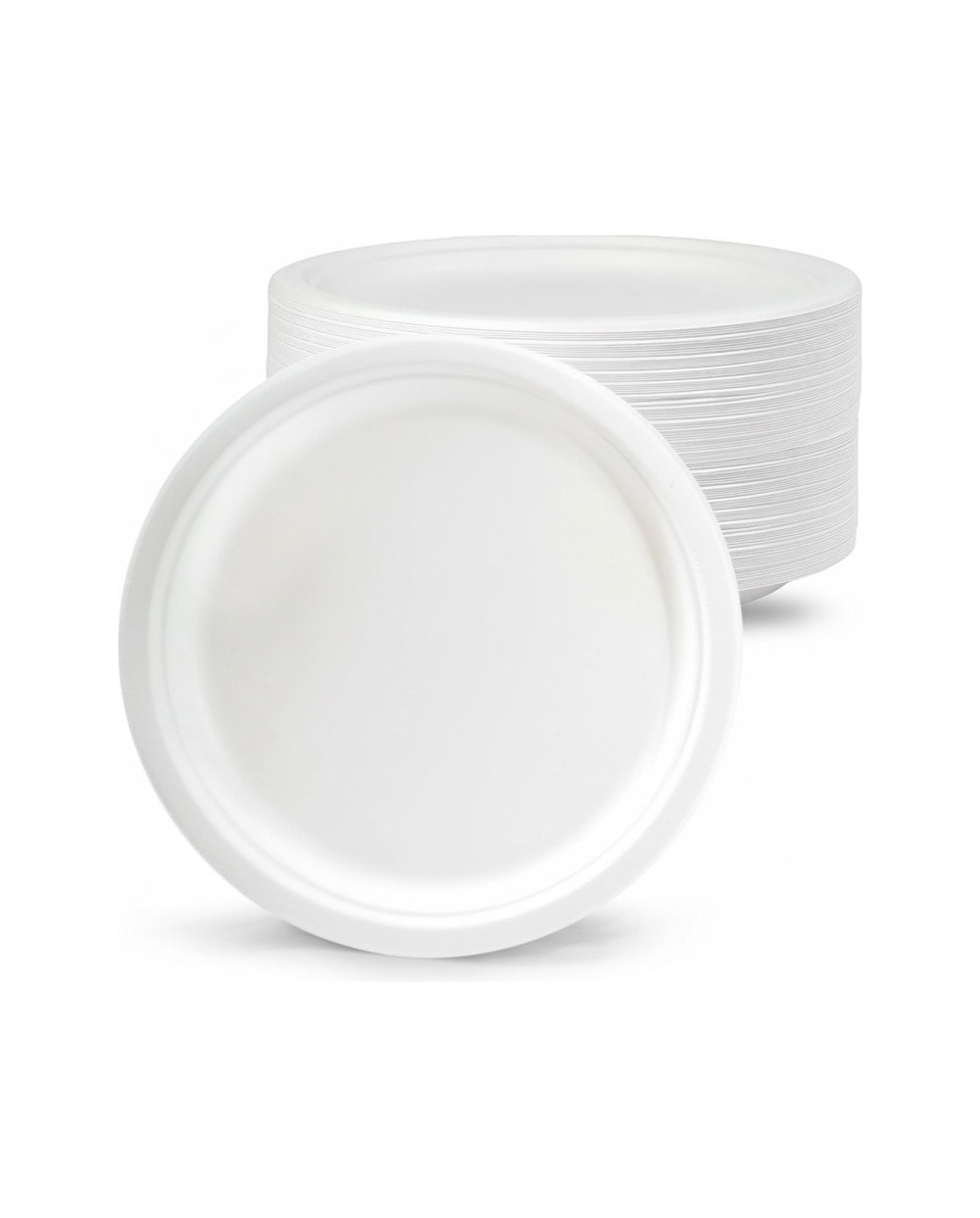 Plato de fibra bio 26 cm paquete de 50 unidades