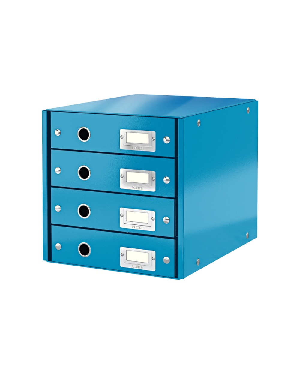 Fichero cajones sobremesa leitz clickstore 4 cajones color azul 290x283x360 mm