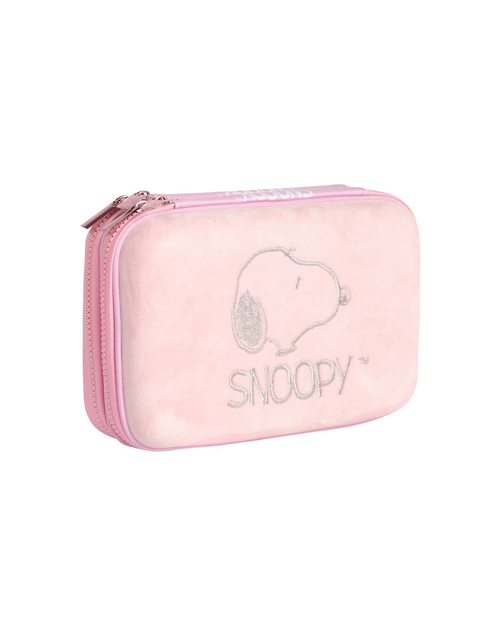 Estuche portatodo mooving snoopy doble cremallera eva 225x150x60 mm