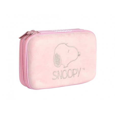 Estuche portatodo mooving snoopy doble cremallera eva 225x150x60 mm