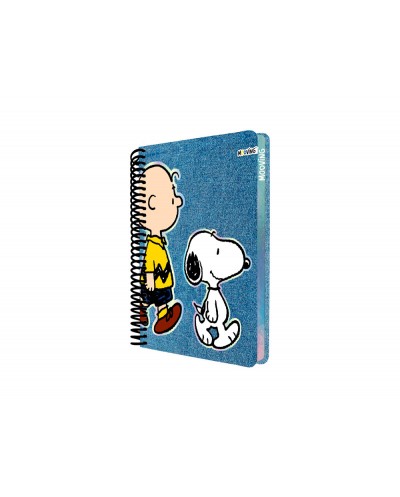 Cuaderno espiral mooving snoopy tapa dura din a4 96 hojas 90 g cuadro 5 mm