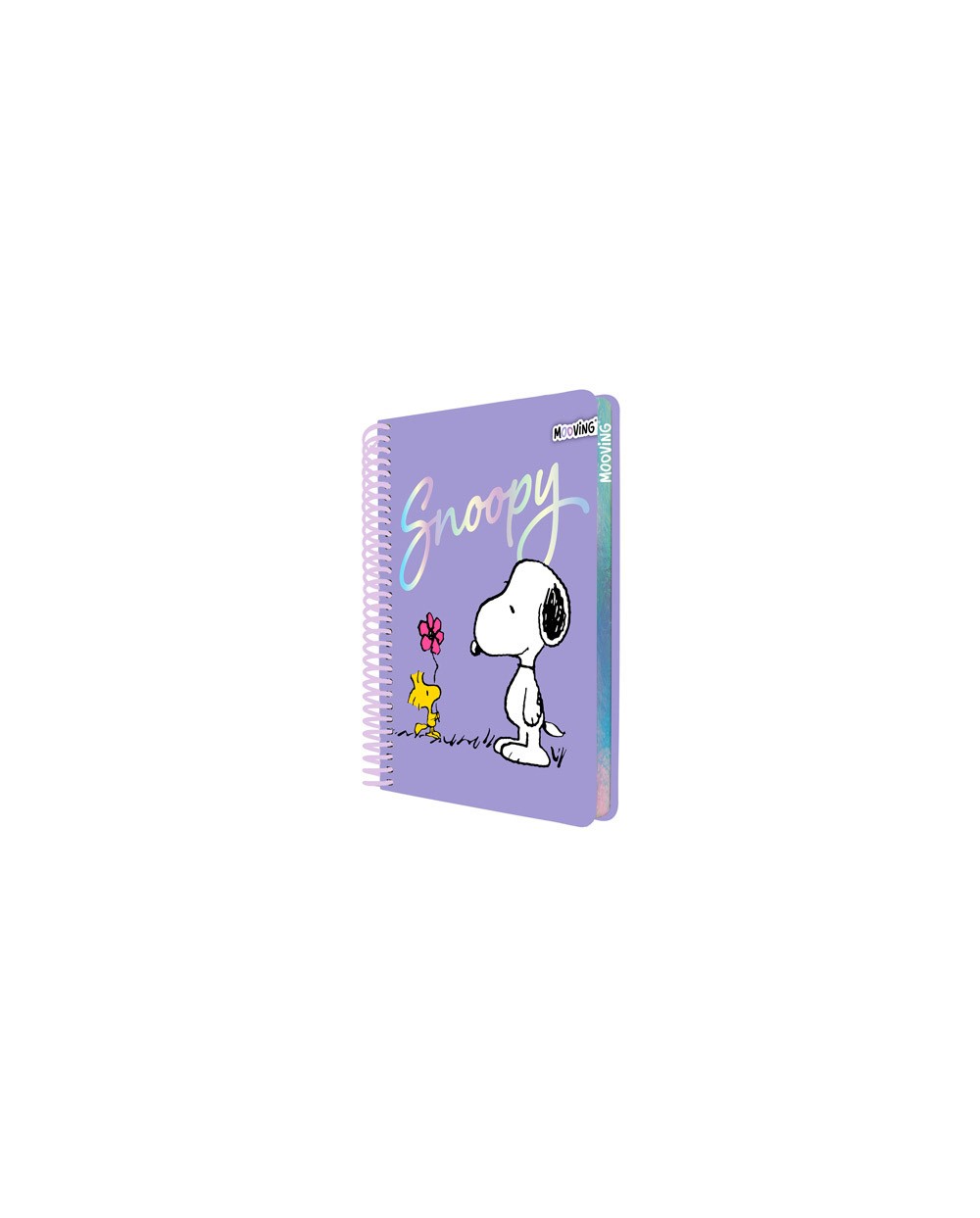 Cuaderno espiral mooving snoopy tapa dura din a5 96 hojas 90 g cuadro 5 mm