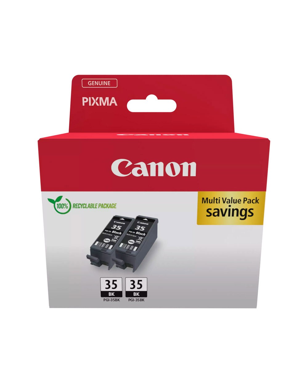 Ink jet canon pgi 35 pixma ip100 110 tr150 maxify bx110 negro multipack 2 unidades