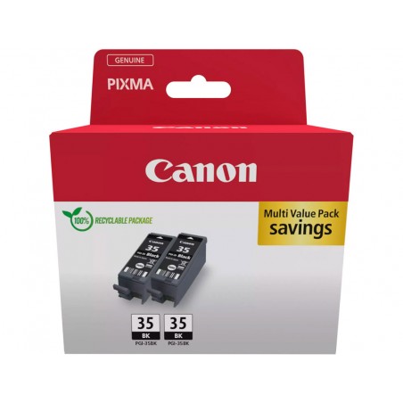 Ink jet canon pgi 35 pixma ip100 110 tr150 maxify bx110 negro multipack 2 unidades