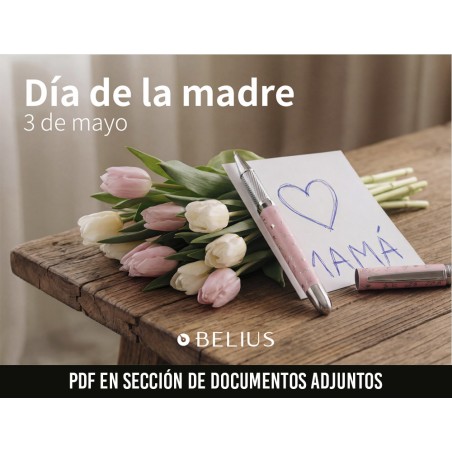 Lote escritura belius dia de la madre 2026 11 piezas 2 piezas de regalo 2 cartelas diseno 10 postales