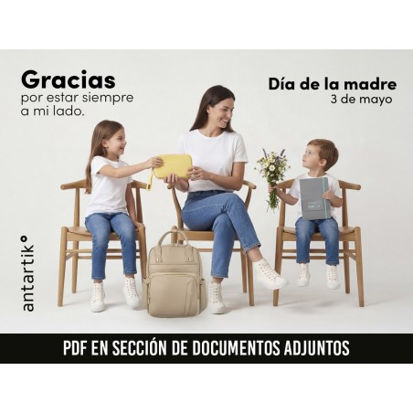 Lote antartik dia de la madre 2026 14 piezas 1 pieza de regalo 2 cartelas diseno 10 postales 1 display
