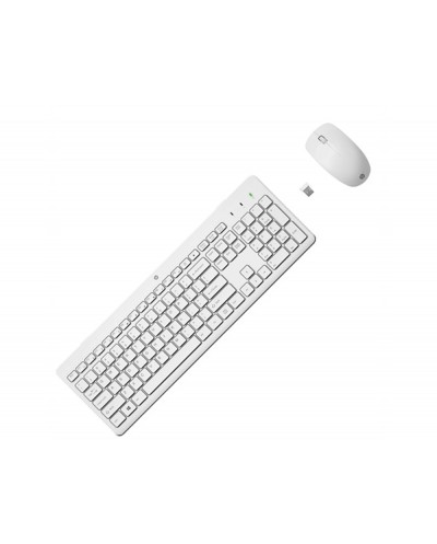 Set teclado raton hp 230 inalambrico usb a color blanco