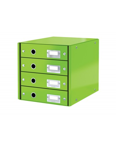 Fichero cajones sobremesa leitz clickstore 4 cajones color verde 290x283x360 mm