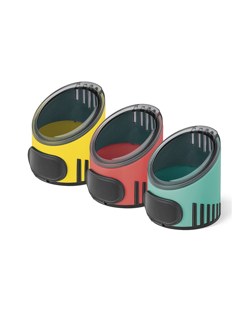 Sacapuntas staedtler norix metalico 82 mm con deposito 1 uso caja de 10 unidades colores surtidos