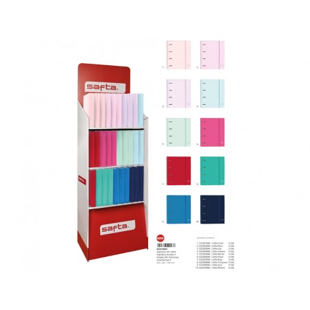 Expositor safta papeleria surtido stationery 1900x600x380 mm