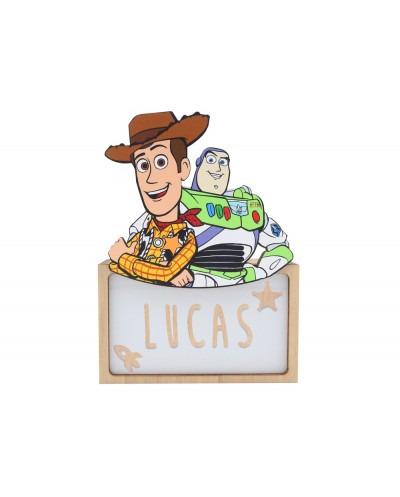 Lampara personalizable madera toy story
