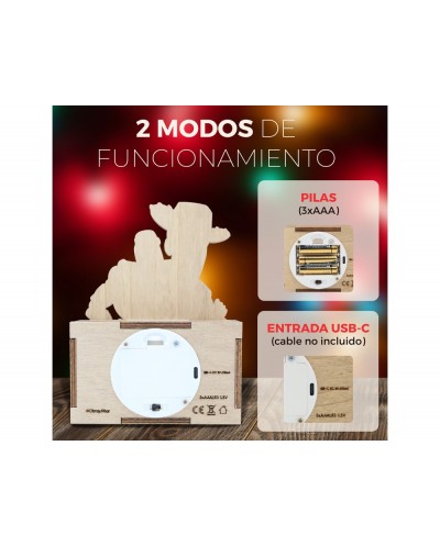 Lampara personalizable madera toy story