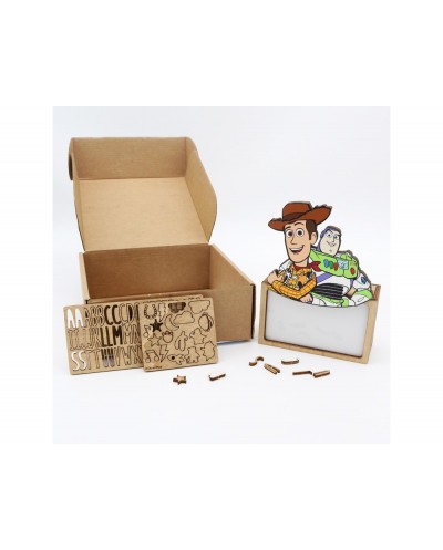 Lampara personalizable madera toy story