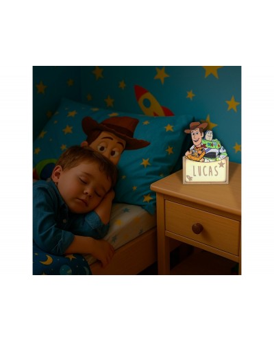 Lampara personalizable madera toy story
