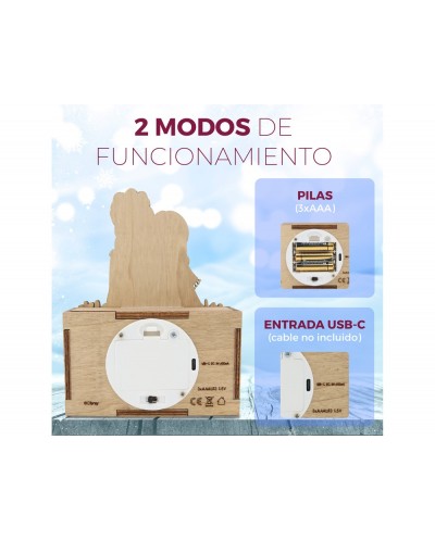 Lampara personalizable madera frozen