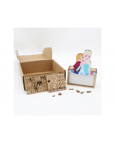 Lampara personalizable madera frozen