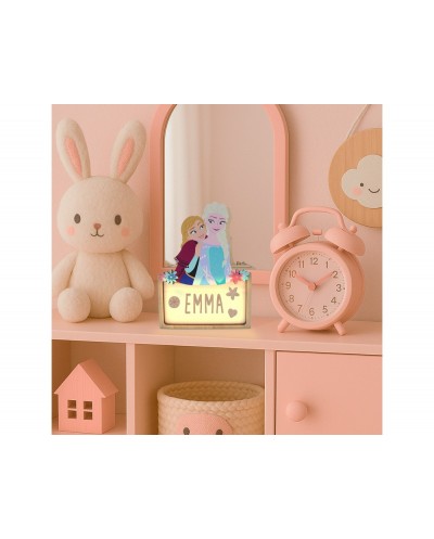 Lampara personalizable madera frozen