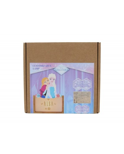 Lampara personalizable madera frozen