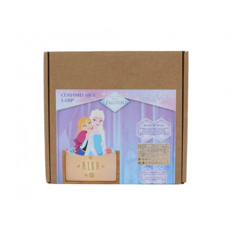Lampara personalizable madera frozen