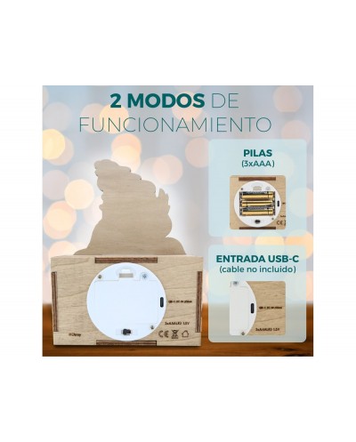 Lampara personalizable madera ariel