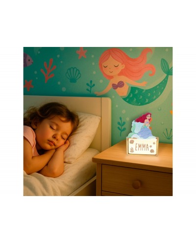 Lampara personalizable madera ariel