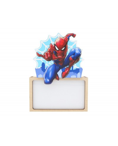 Lampara personalizable madera spiderman
