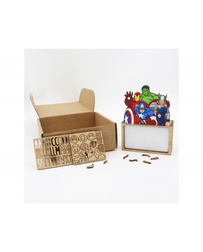Lampara personalizable madera avengers