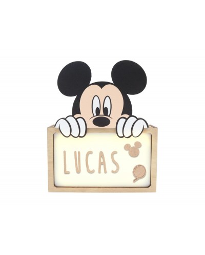 Lampara personalizable madera mickey