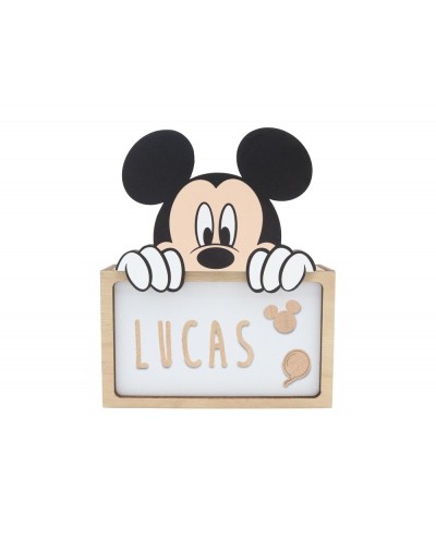 Lampara personalizable madera mickey