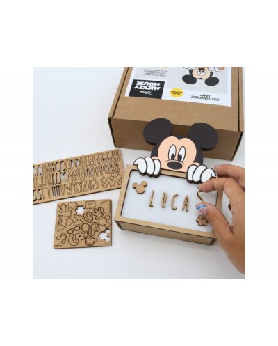Lampara personalizable madera mickey