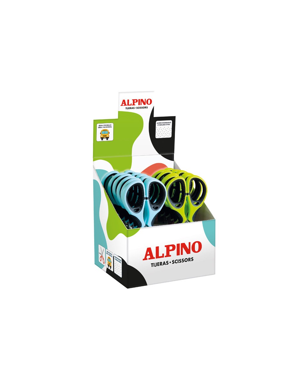 Tijera escolar alpino colorfull 130 mm