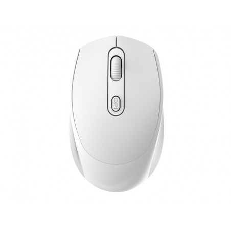 Raton q connect optico inalambrico dpi 800 1200 1600 receptor usb 24 ghz blanco
