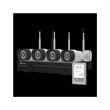 Camara nivian kit cctv wifi exterior 4 camaras 16 canales 1tb