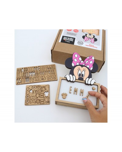 Lampara personalizable madera minnie