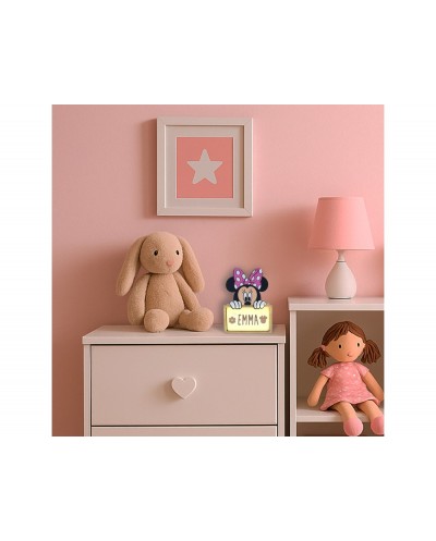 Lampara personalizable madera minnie
