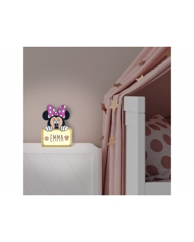 Lampara personalizable madera minnie
