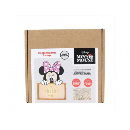 Lampara personalizable madera minnie