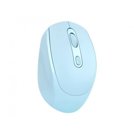 Raton q connect optico inalambrico dpi 800 1200 1600 receptor usb 24 ghz azul claro