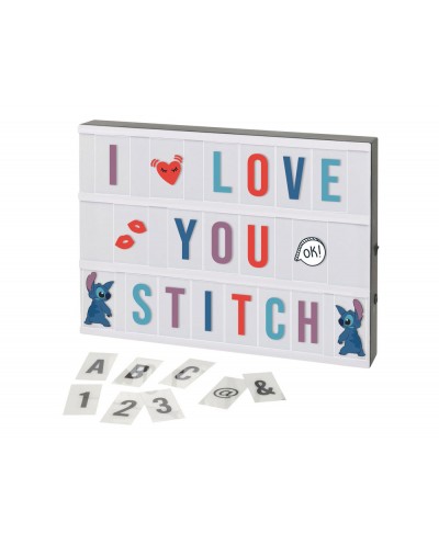 Caja de luces led lilo stitch personalizable con 384 laminas
