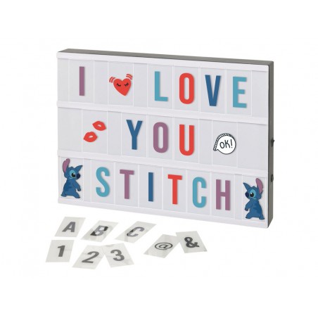 Caja de luces led lilo stitch personalizable con 384 laminas