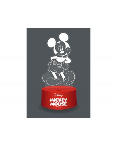 Lampara metacrilato disney rgb mickey