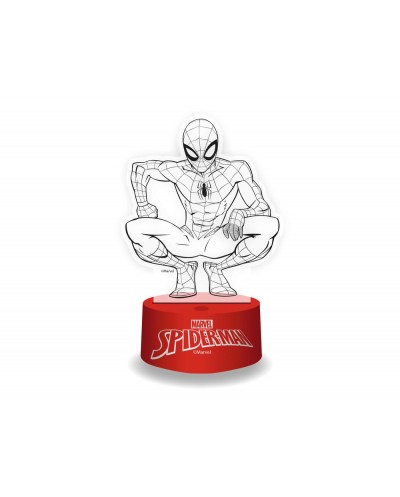 Lampara metacrilato marvel rgb spiderman