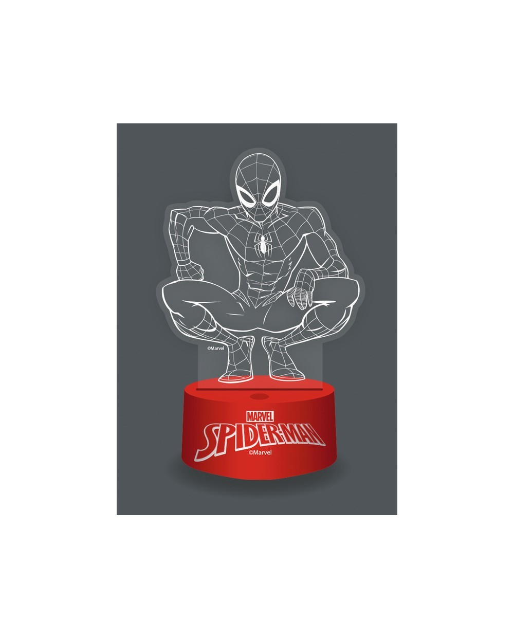 Lampara metacrilato marvel rgb spiderman