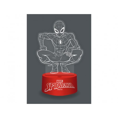 Lampara metacrilato marvel rgb spiderman