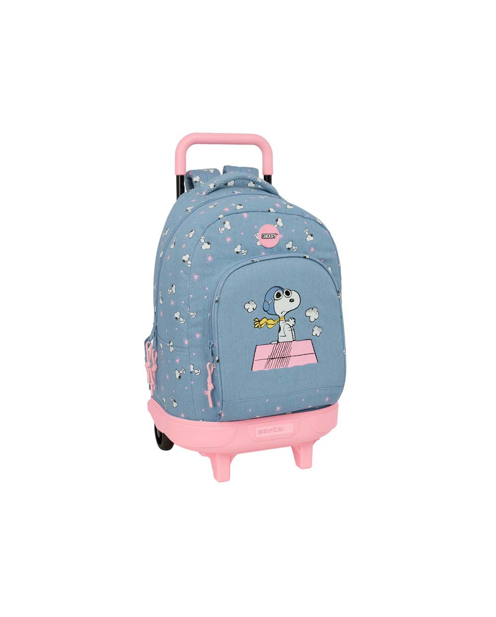 Mochila safta grande con ruedas compact extraible snoopy 450x330x220 mm